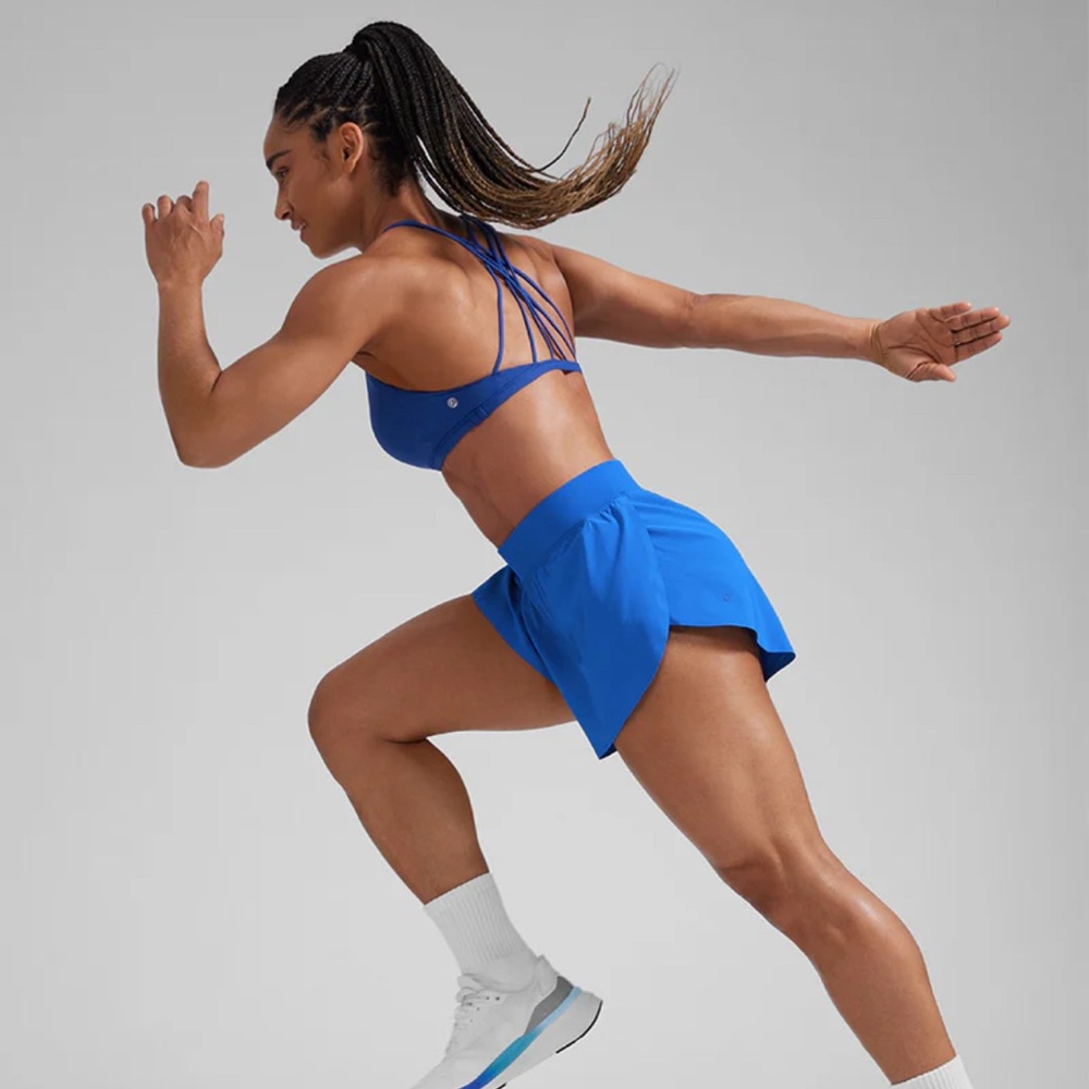 CRZ YOGA Women's Vibrant Blue Athletic Shorts